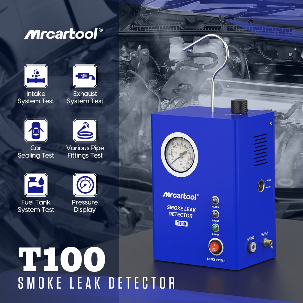 Automotive EVAP Smoke Machine Engine Pipe System Leak Vacuum Diagnostic Tester