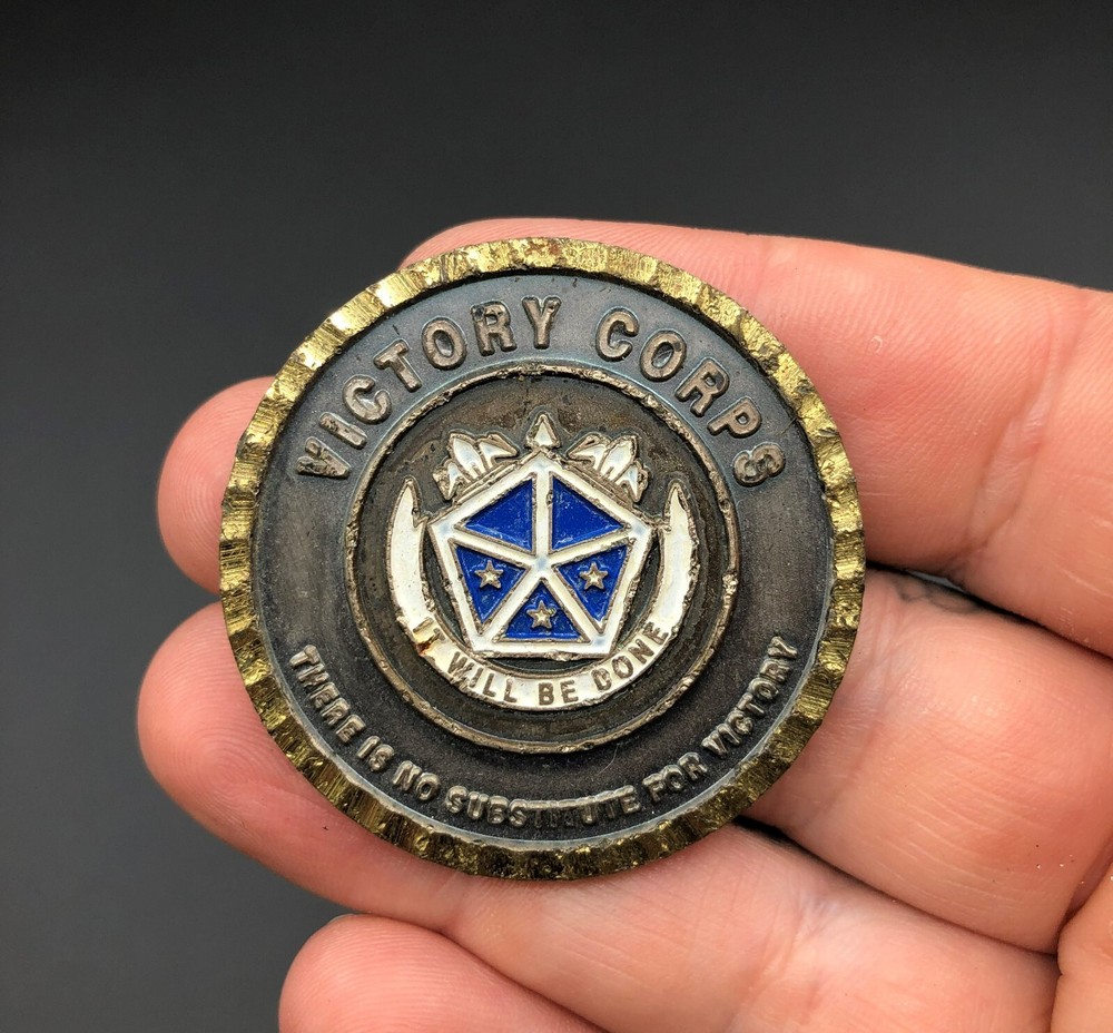 US Army Victory Corps Forward Deployed Commander Challenge Coin Challenge Token