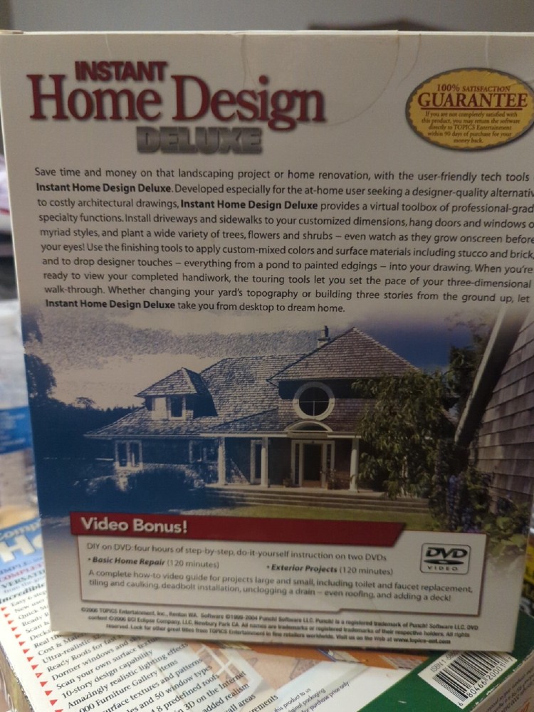 Punch! Software Instant Home Design Deluxe Version, Windows 95 +