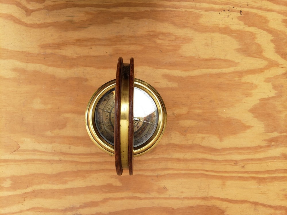 Decorative Brass Dialed Surveyors Compass