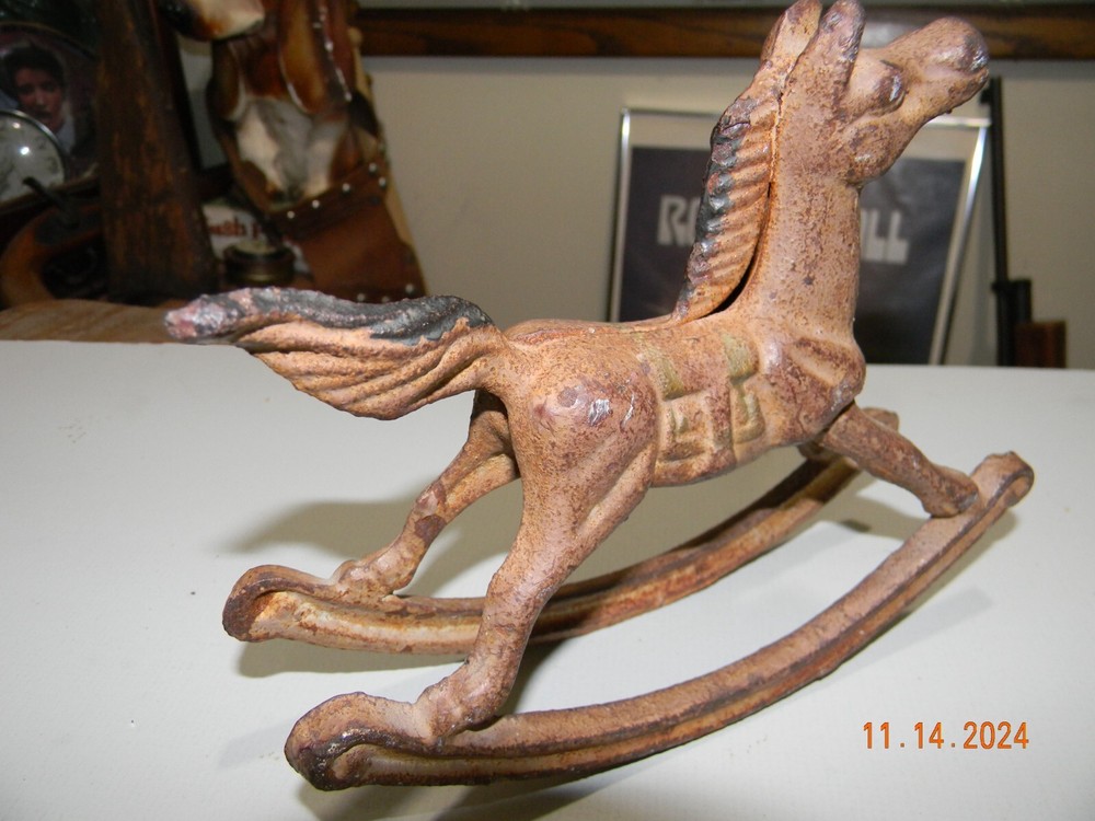 Childs Iron Rocking Horse Vintage