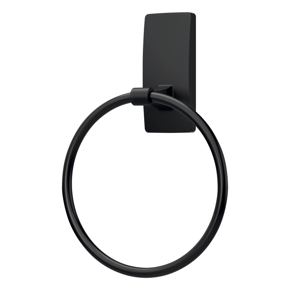 Command Towel Ring [Removable]: 1 ring (Matte Black)