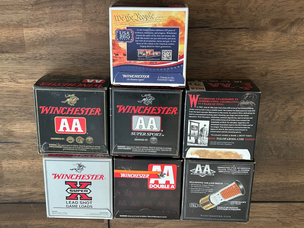 7 EMPTY 12 Ga Shotgun Shell Boxes “WINCHESTER”