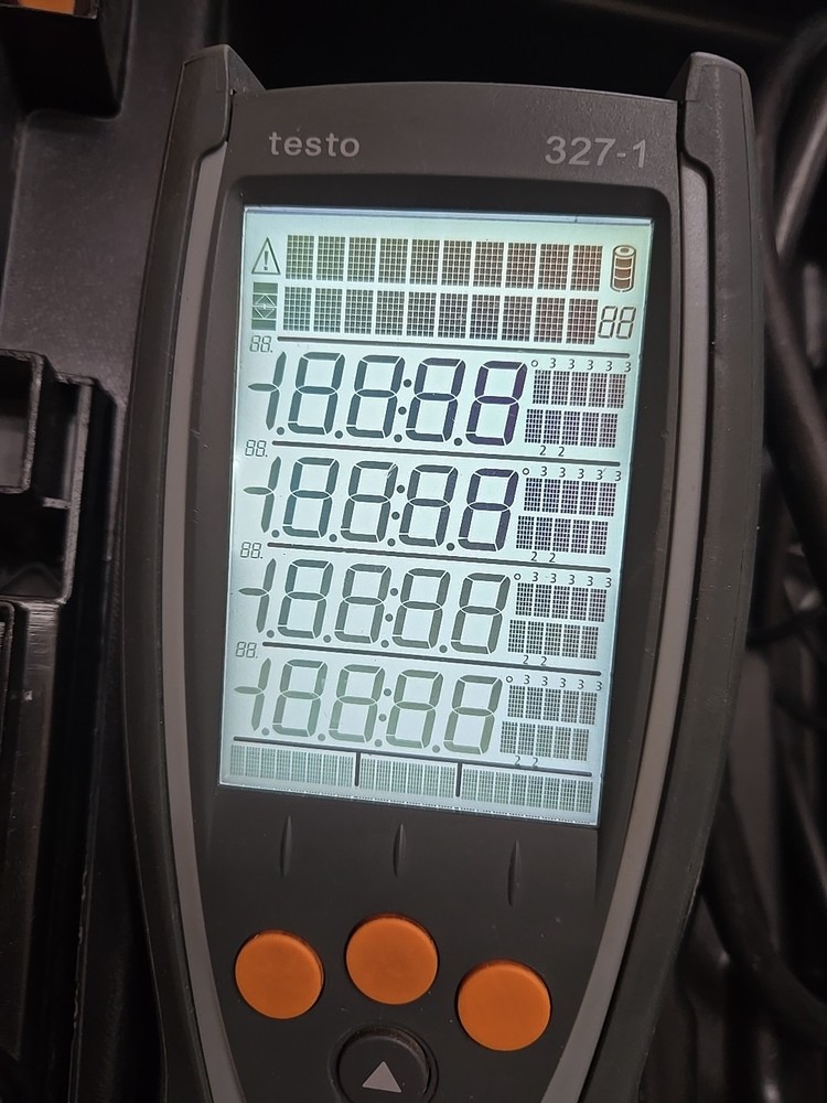 Testo 327-1 Flue Gas Analyzer Kit with printer