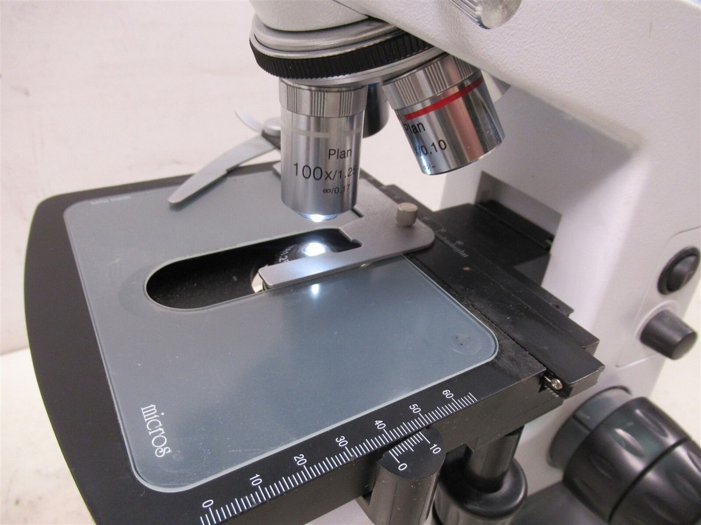 Micros Austria Daffodil Binocular Microscope 4 Objectives & Eyepieces MCX100LED