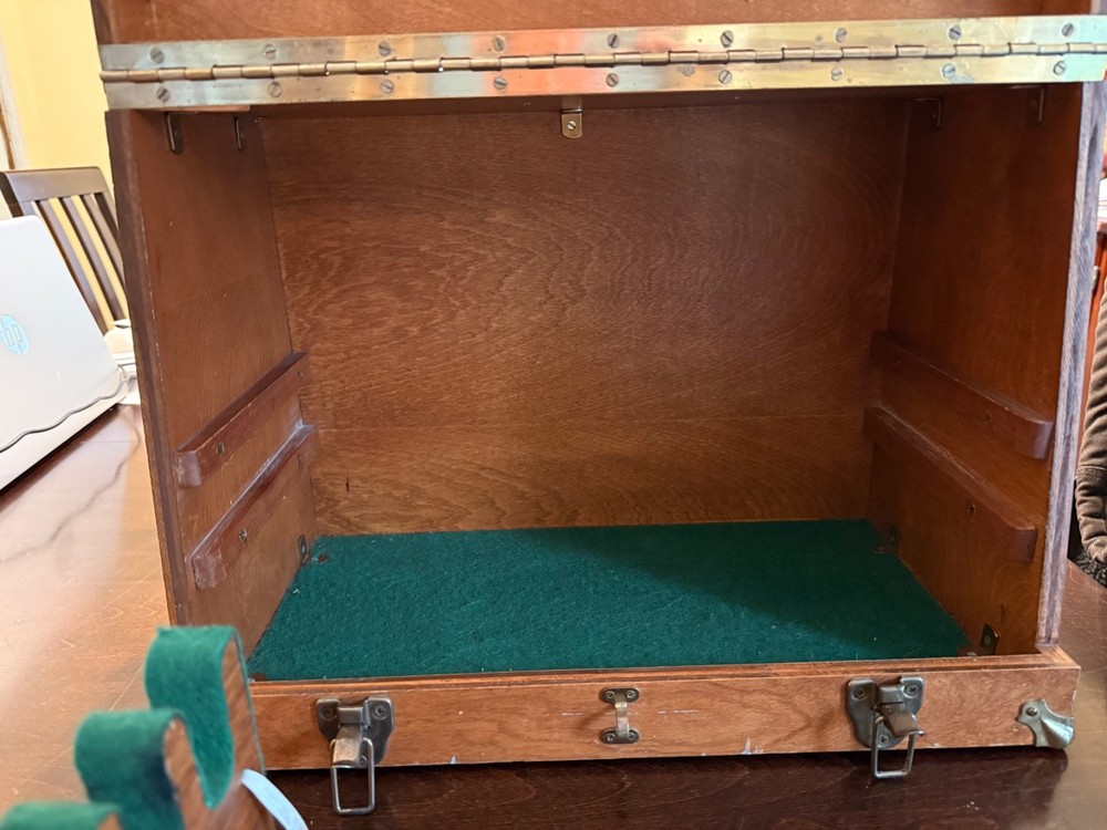 vintage shooting range box