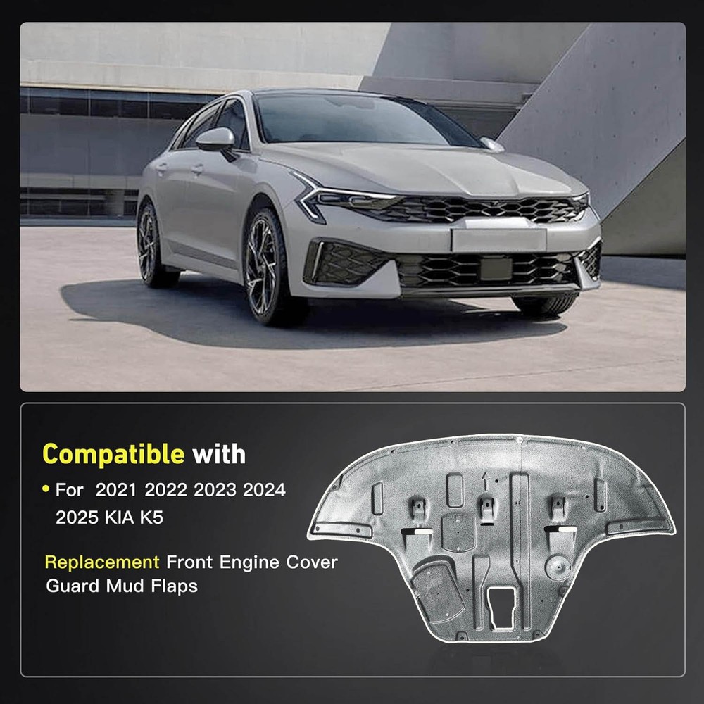 Engine Splash Shield Fit for KIA K5 2021-2025 Front Engine Case Guard Mud Flaps