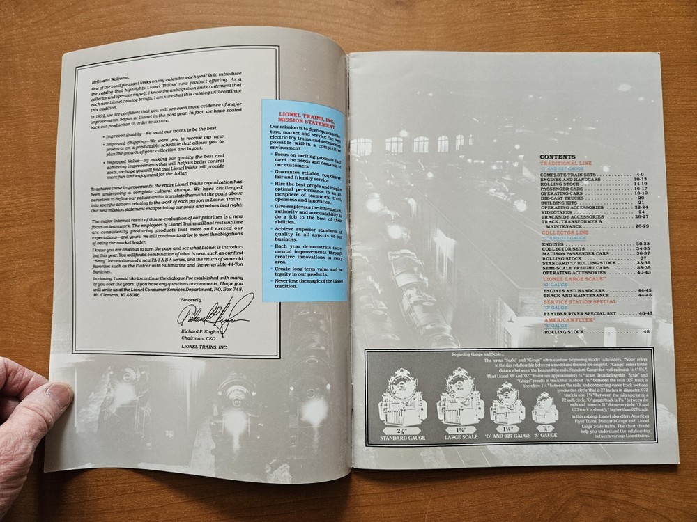 Lionel Trains 1992 Book Two Catalog