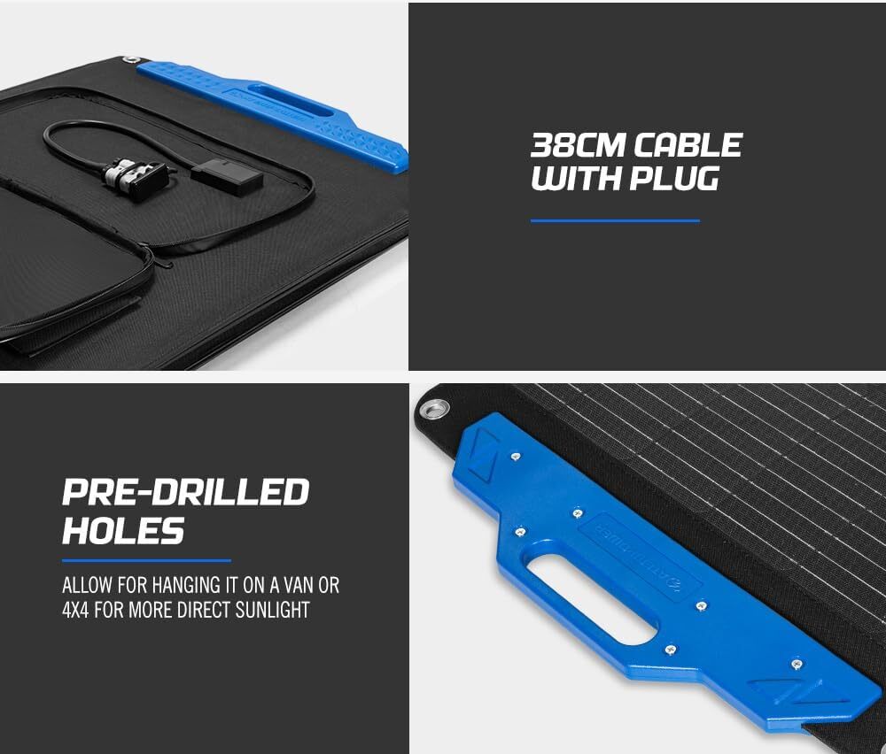 200W Solar Panels 18V Foldable Monocrystalline Solar Panel Adjustable bracket