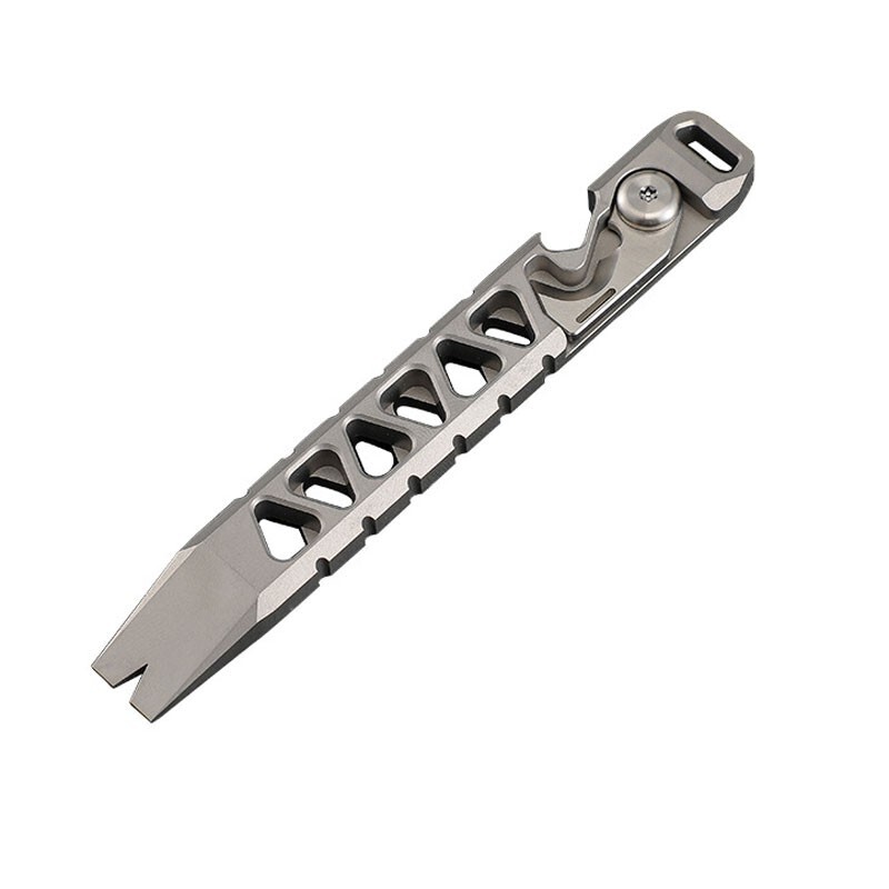 Titanium Alloy Pry Bar  EDC Crowbar Opener Cutting Outdoor Multi Tools