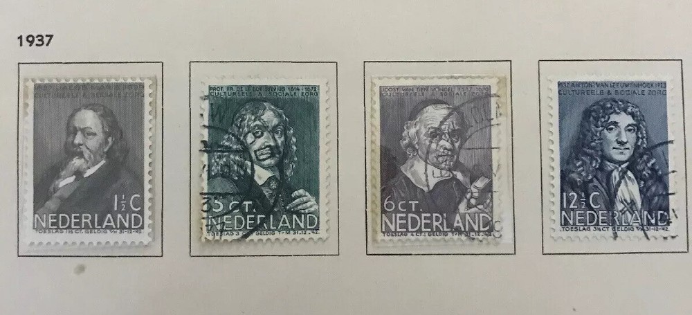 Dutch Vintage Stamps 1937, 1938