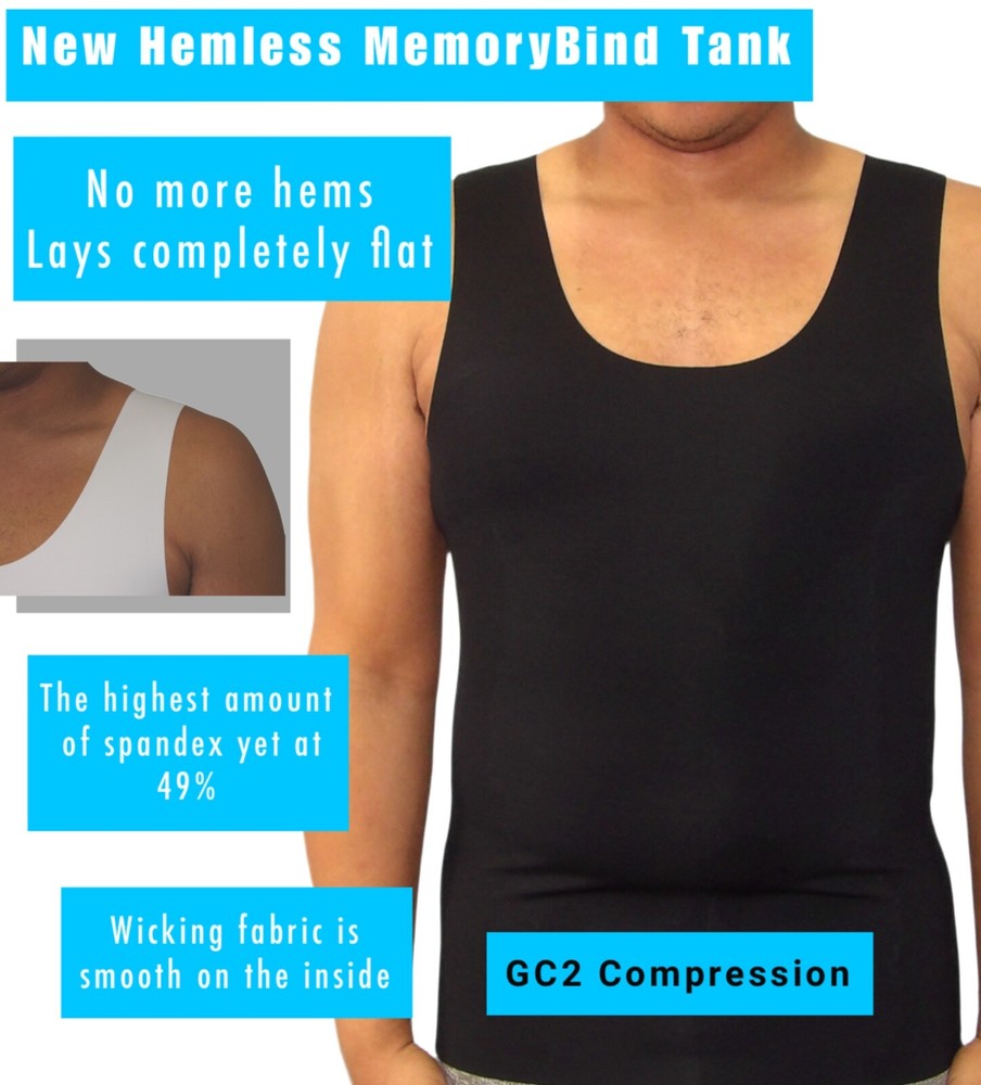 GC2  MemoryBind Gynecomastia Shapewear Tank Compression
