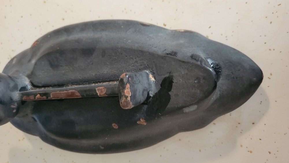 Vintage Cast Iron Duck Boot Scraper Antique Old Boot Jack
