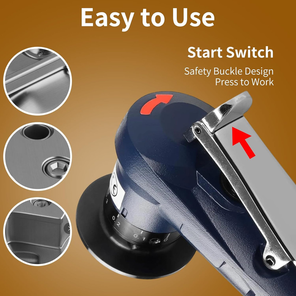 2 in 1 Pneumatic Chamfering Tool - Mini Air Chamfer Tool for C & R Deburring, 45