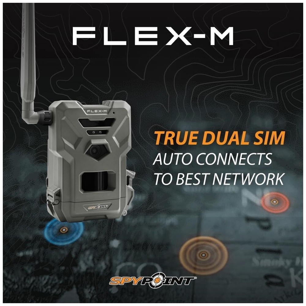 SPYPOINT Flex-M Cellular Trial Camera Solar Bundle (FLEX-M-SOLAR-BUNDLE)