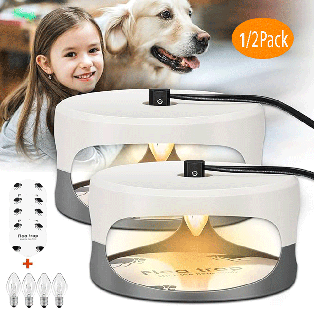 1/2pcs Sticky Flea Trap Flea Bed Bug Trap Killer Pad With Glue Discs Indoor