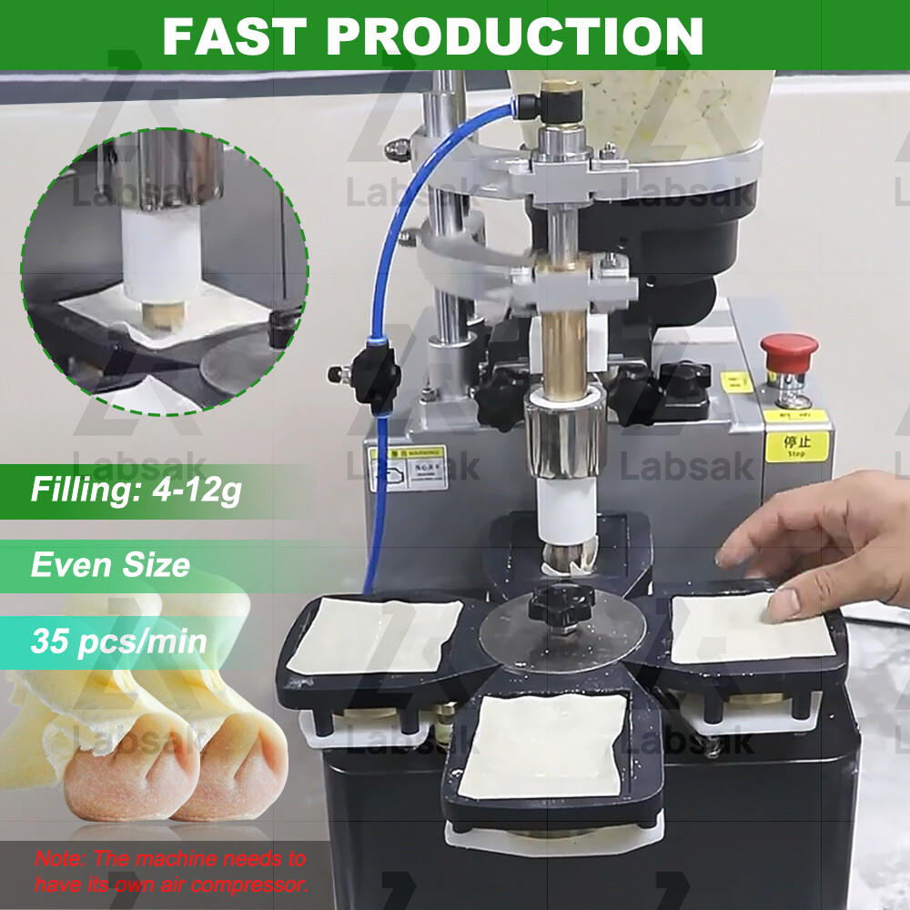 Semi Automatic Small Wonton Wrapper Making Machine Wonton Wrapping Making