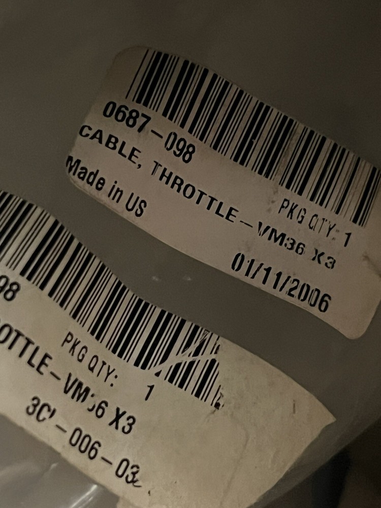Arctic Cat Throttle Cable ZRT 600 0687-098