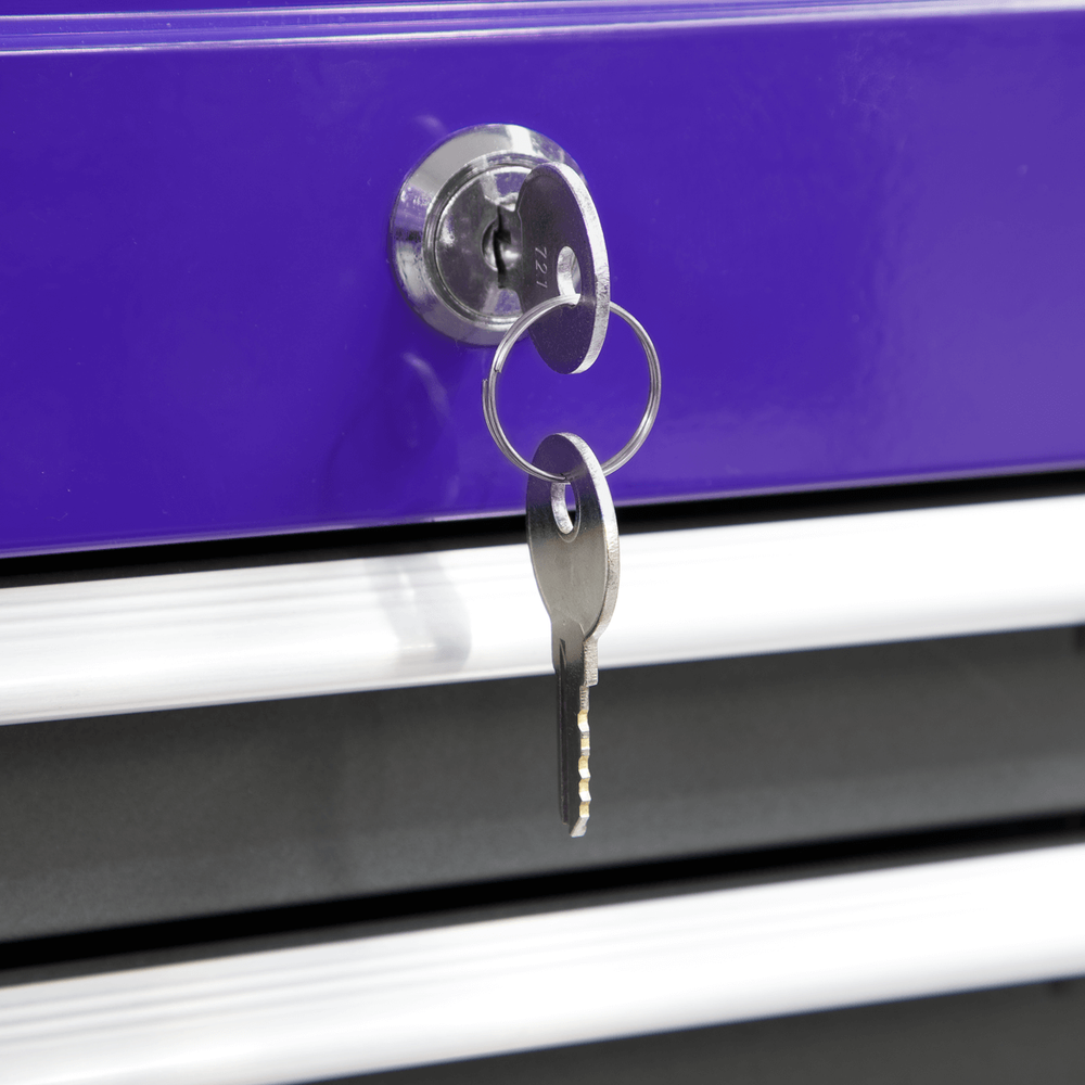 Sealey 3 Drawer Mid Tool Chest Purple / grey