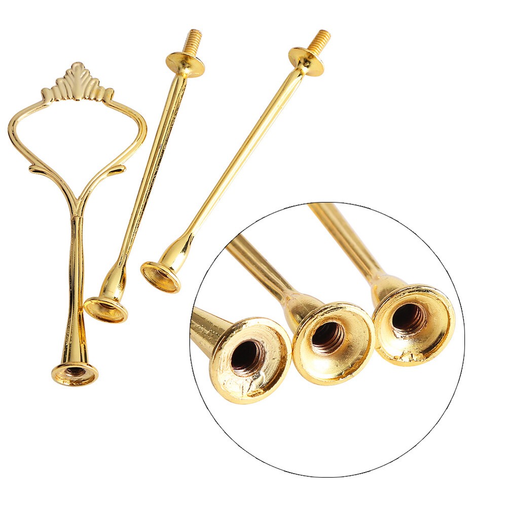 Multi Tiers Cake Tray Stand Handle Fruit Plate Hardware Fitting Holder YA MG