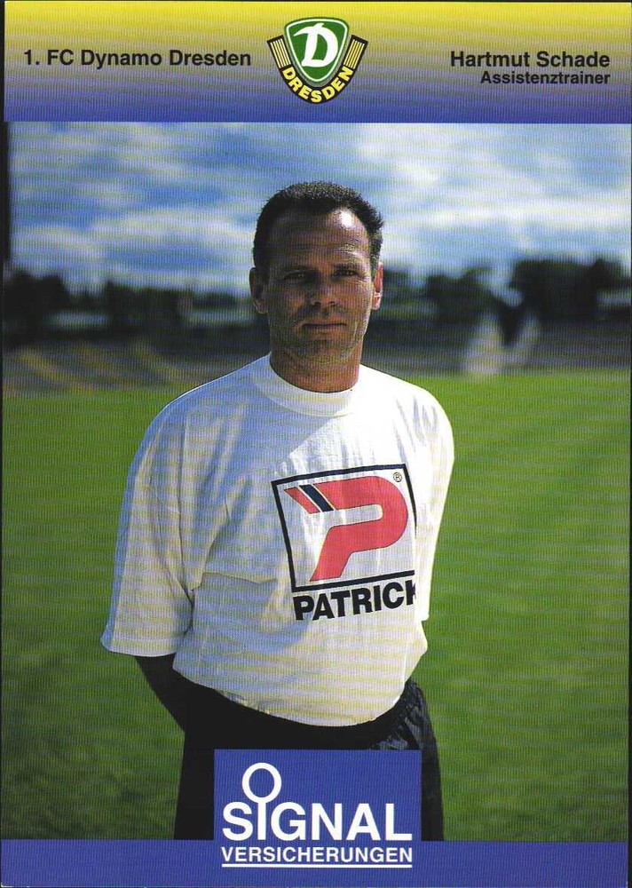 Ak 3702 Hartmut Schade - Dynamo Dresden - Autograph Card RL 1996/97