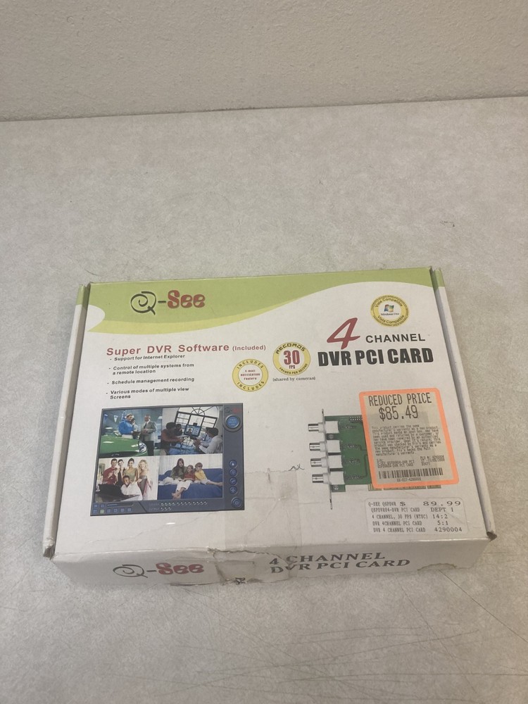 Q-See 4 Channel Network DVR Compression Model QSD9004