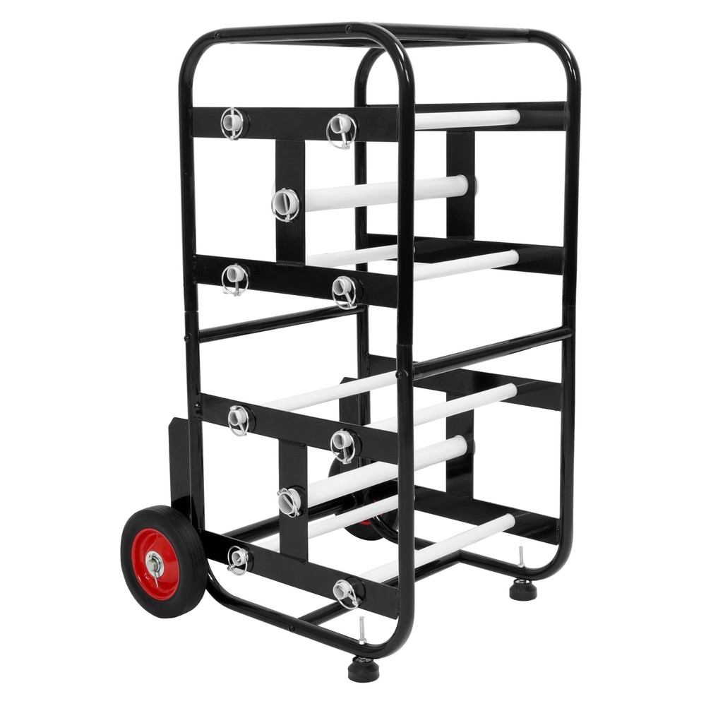 Transportable Axle Cable Caddy with 10 Rods Cable Spool Wire Rack Dispenser
