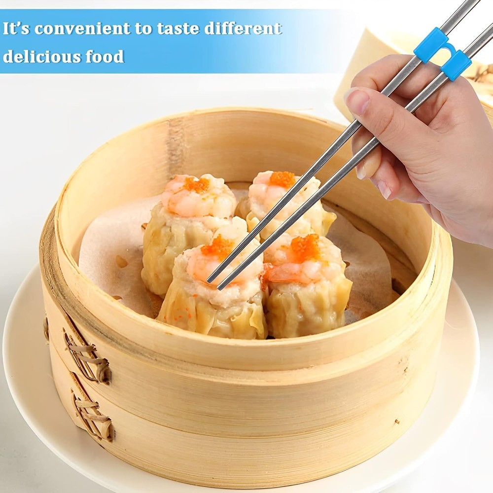 Reusable Chopstick Helpers Training Hinges Connector Multicolor Training Chop...