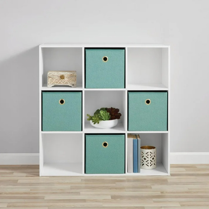Mainstays 9 Cube Storage Organizer, White