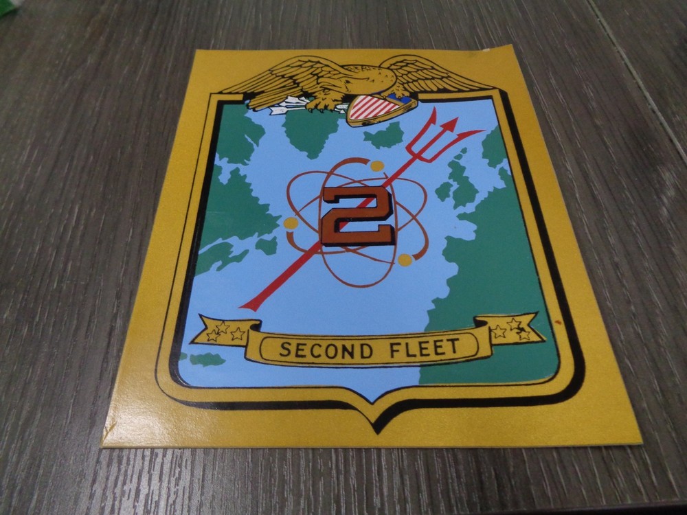 US NAVY SECOND FLEET LARGE Decal STICKER
