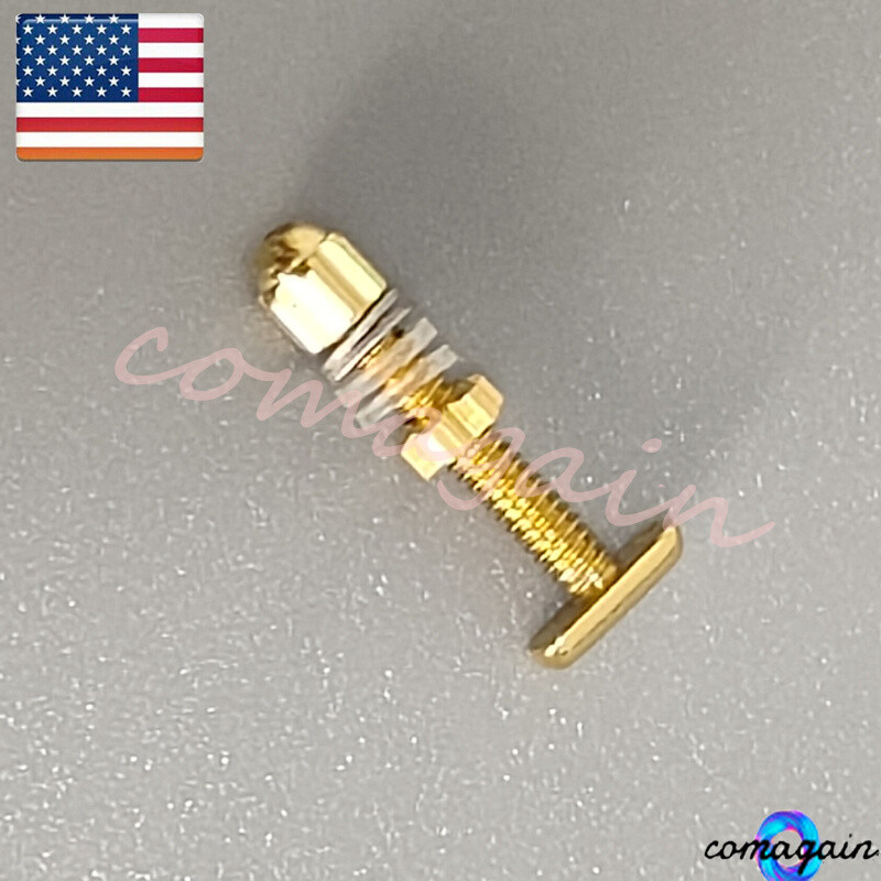 Replacement For C ar tier Eyeglasses Frame Gold Curved Rectangle Screw&Bolt New