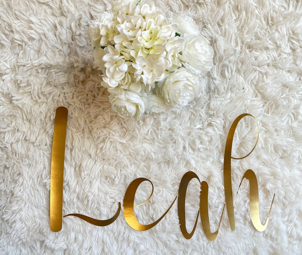 Custom letters/name cutout