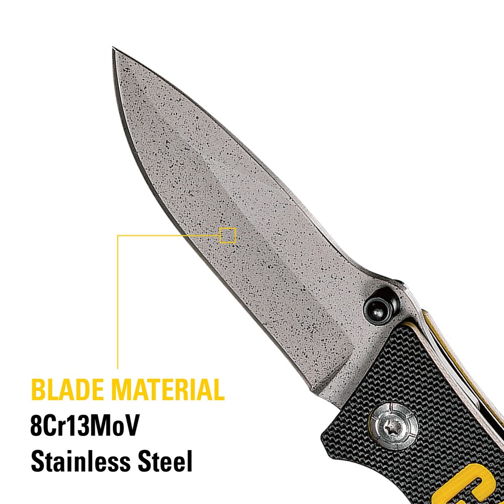 Cat 6 Inch Drop Point Folding Knife - 980003