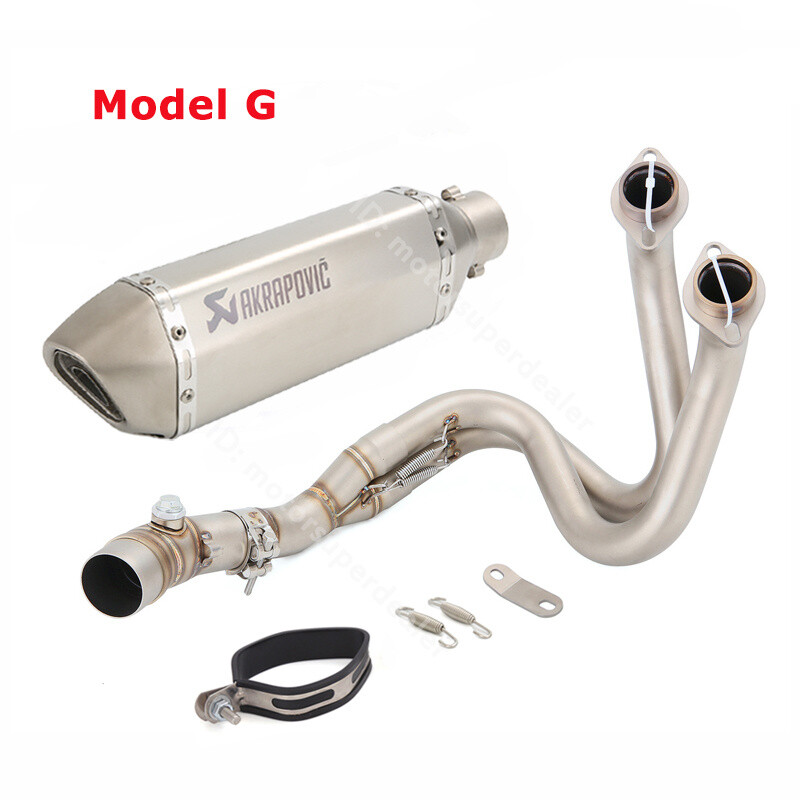 For Kawasaki Ninja 650 Z650 2012-2023 Full System Exhaust Tips Front Header Pipe