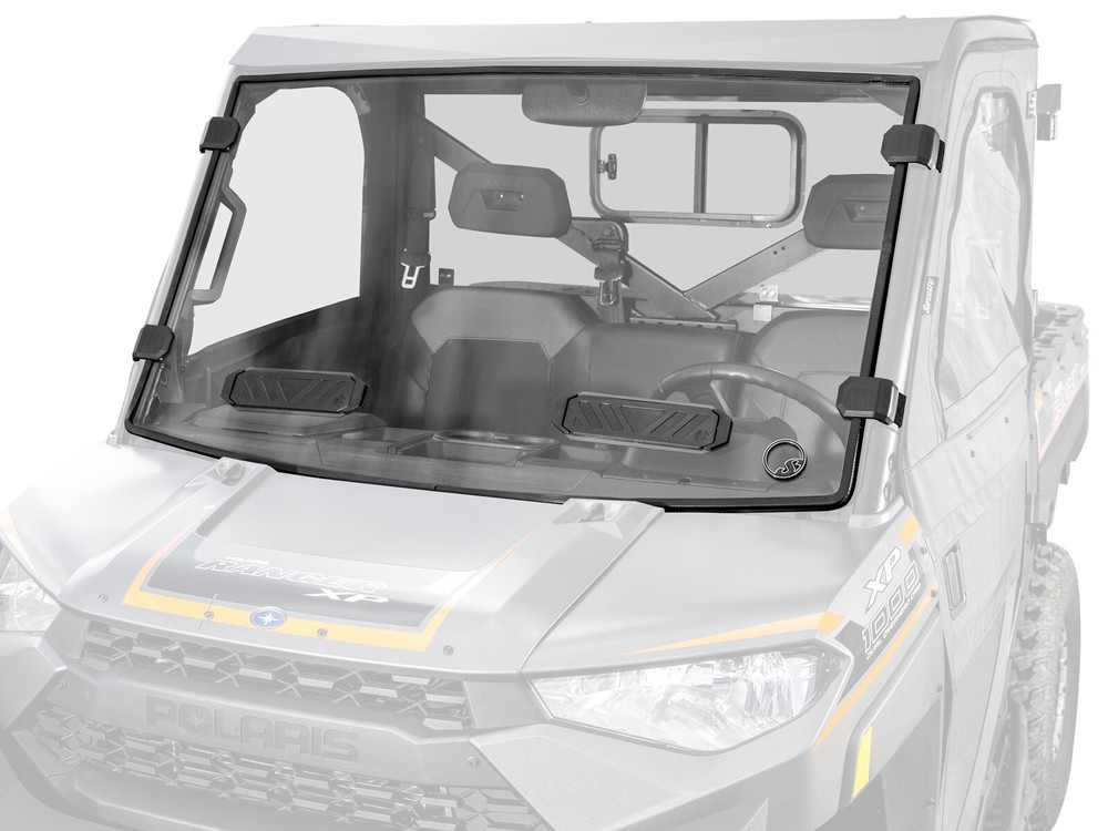 SuperATV Scratch Resistant Vented Windshield for Polaris Ranger 1000