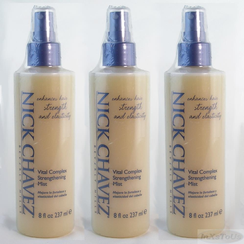 Three Nick Chavez Vital Complex Strengthening Mist 8.oz Sealed