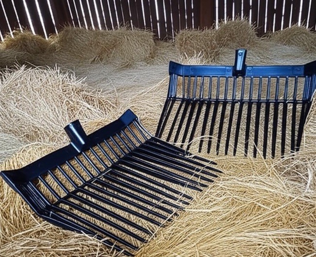 1 Poly Manure Fork Head , USA-Made, Replacement Scoop for Stable Cleaning