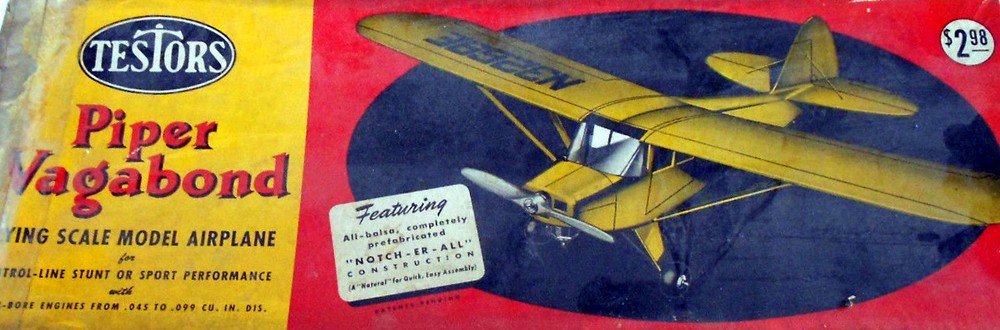 Testors VAGABOND PLANS & CONSTRUCTION SHEETS for TWO 1/2A UC Model Airplanes