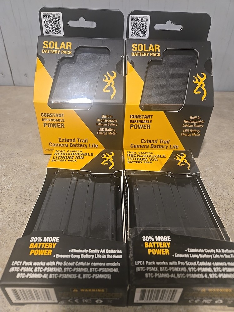 Browning Micro Solar Battery Pack Lot