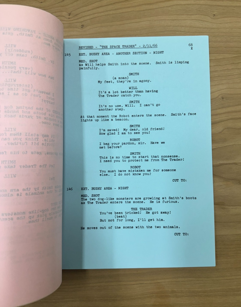 1960s Lost in Space "The Space Trader" Studio-issued Sci Fi TV Show Script