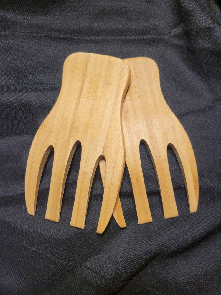Simply Bamboo Salad Hands Bamboo Set