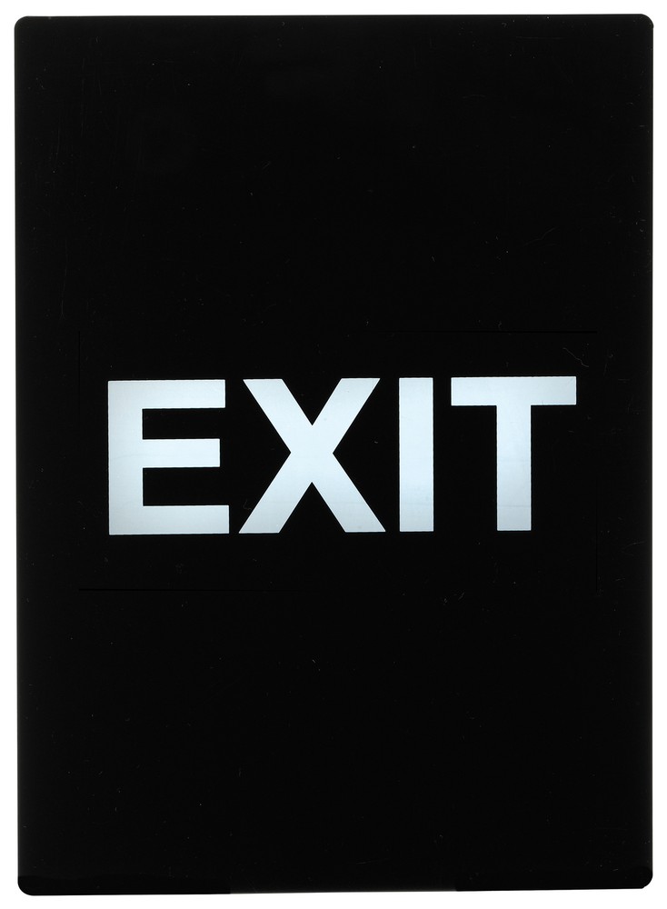 Stanchion  Sign, "Exit" (6 Each)