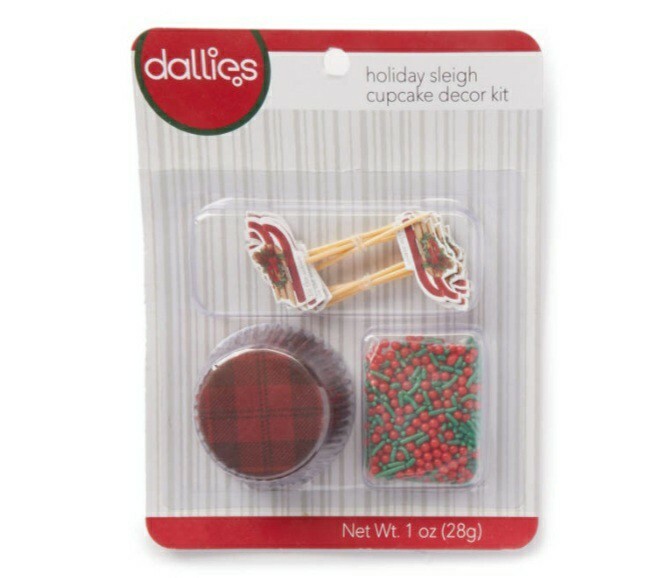 Dallies Holiday Sleigh 杯子蛋糕装饰套装两套-