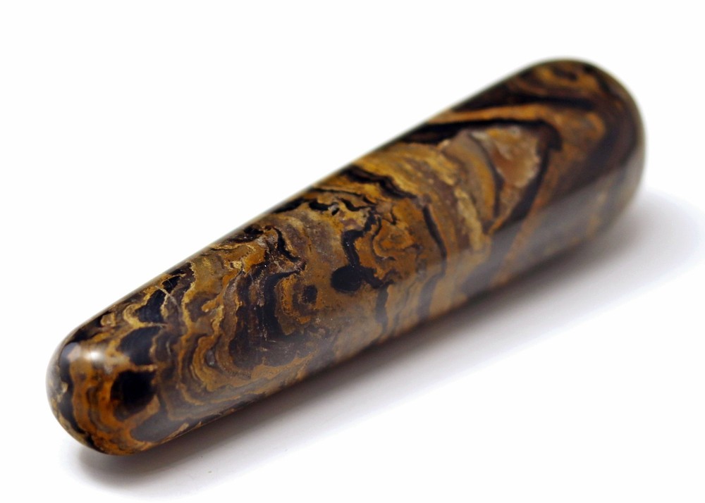 Polished Stromatolite Massage Wand (MSC611)