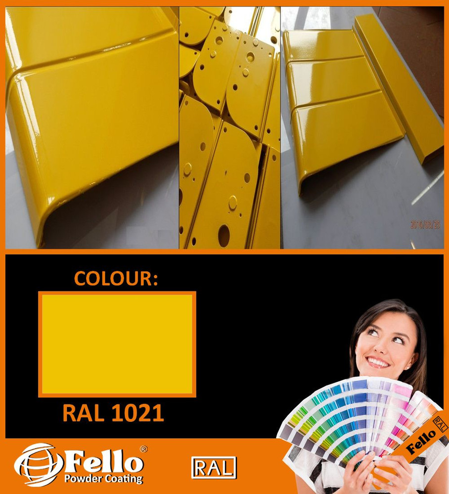 FELLO powder coating - RAL 1021 YELLOW 5KG POLYESTER