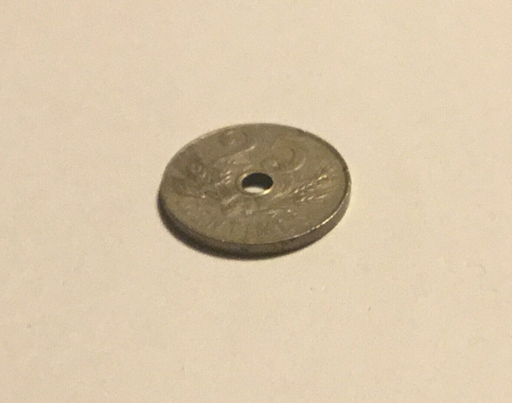 Spain 1927 25 Centimos Coin