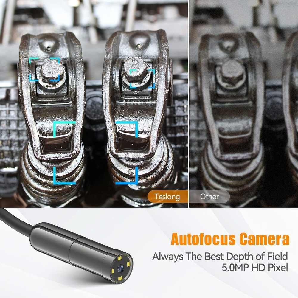 5MP Auto-Focus Endoscope, 3rd Generation USB Borescope with 5.0 Megapixel Inspec