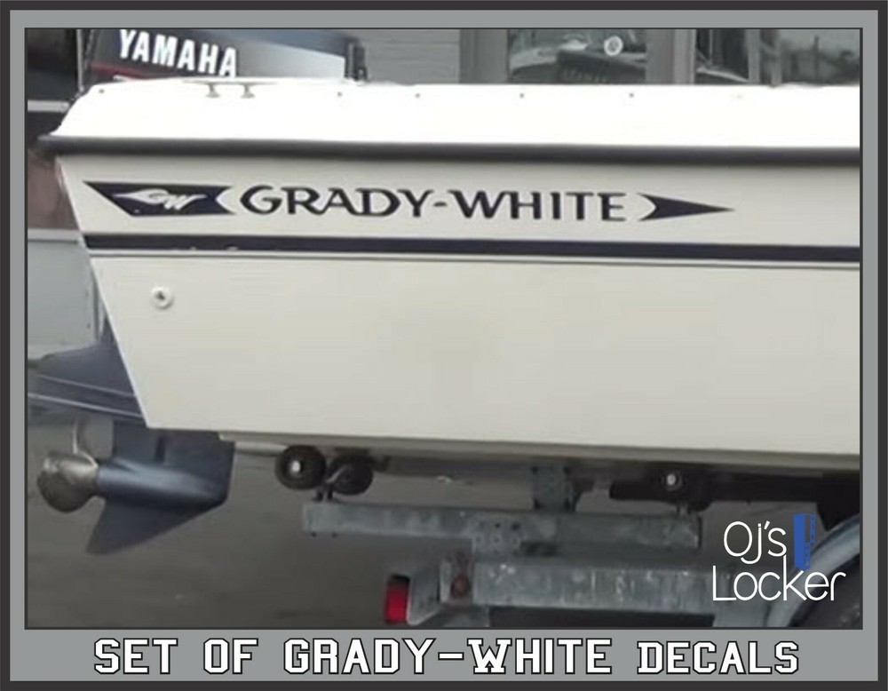 Grady-White Trophy Pro 25 Hull Replacement Decals Set