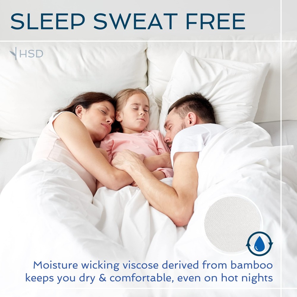 4 Piece Bed Sheet Set Full Size, 100% Viscose Derived from Bamboo Sheets Set ...