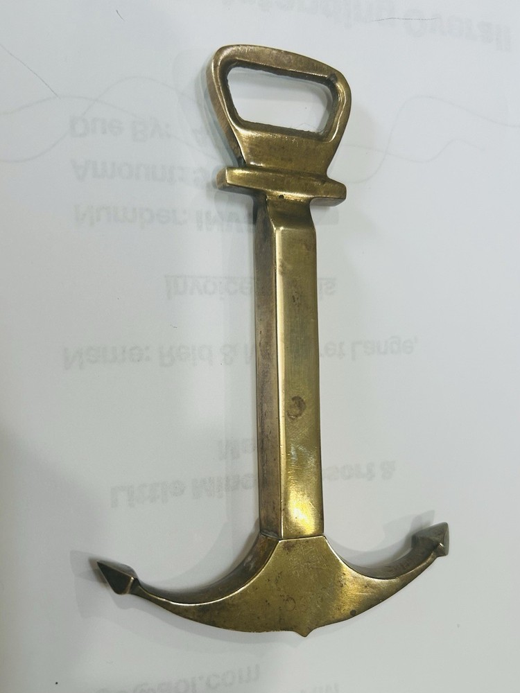 Solid Brass Beer And Wine Opener